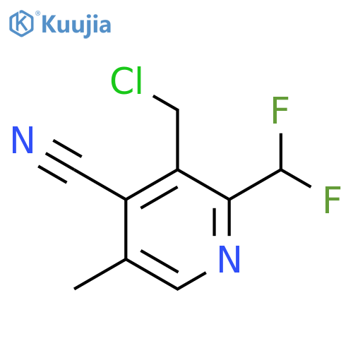 3-(Chloromethyl)-4-cyano-2-(difluoromethyl)-5-methylpyridine structure