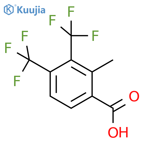 3,4-Bis(trifluoromethyl)-2-methylbenzoic acid structure