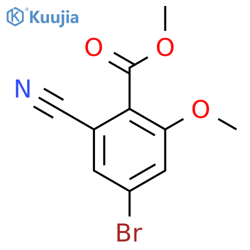 Methyl 4-bromo-2-cyano-6-methoxybenzoate structure
