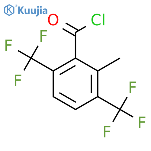 3,6-Bis(trifluoromethyl)-2-methylbenzoyl chloride structure
