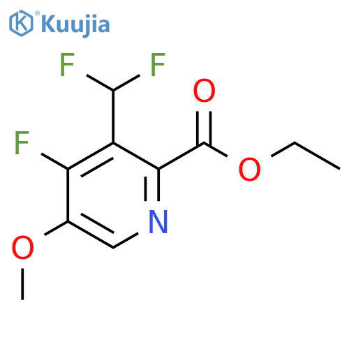 Ethyl 3-(difluoromethyl)-4-fluoro-5-methoxypyridine-2-carboxylate structure