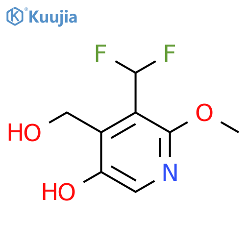 3-(Difluoromethyl)-5-hydroxy-2-methoxypyridine-4-methanol structure