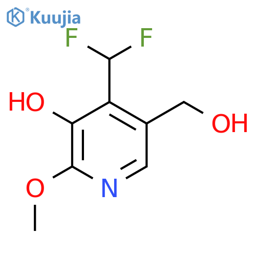 4-(Difluoromethyl)-3-hydroxy-2-methoxypyridine-5-methanol structure