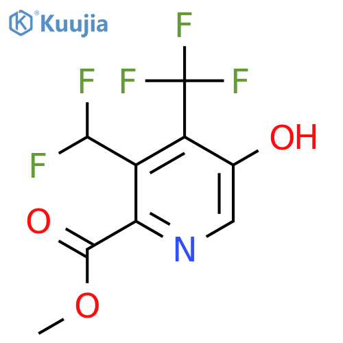 Methyl 3-(difluoromethyl)-5-hydroxy-4-(trifluoromethyl)pyridine-2-carboxylate structure