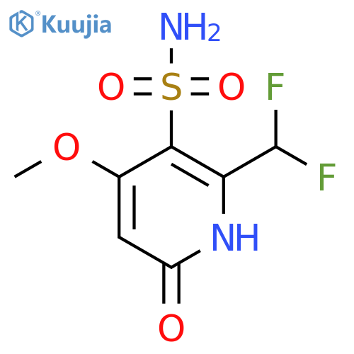 2-(Difluoromethyl)-6-hydroxy-4-methoxypyridine-3-sulfonamide structure