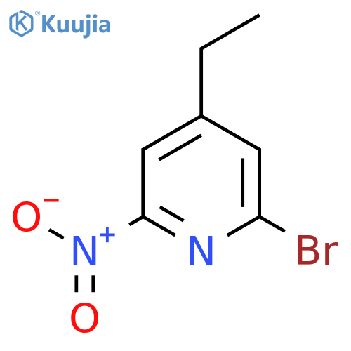2-Bromo-4-ethyl-6-nitropyridine structure