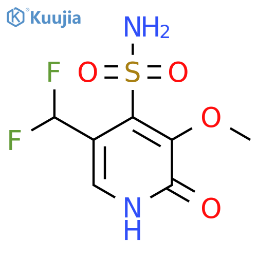 5-(Difluoromethyl)-2-hydroxy-3-methoxypyridine-4-sulfonamide structure