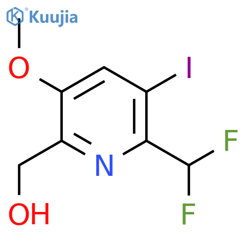 2-(Difluoromethyl)-3-iodo-5-methoxypyridine-6-methanol structure