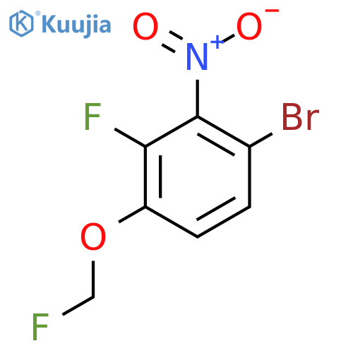 1-Bromo-3-fluoro-4-fluoromethoxy-2-nitrobenzene structure