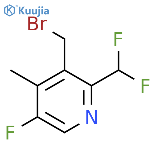 3-(Bromomethyl)-2-(difluoromethyl)-5-fluoro-4-methylpyridine structure