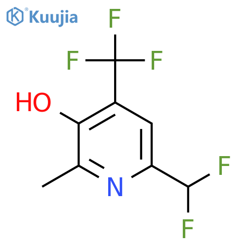 6-(Difluoromethyl)-3-hydroxy-2-methyl-4-(trifluoromethyl)pyridine structure