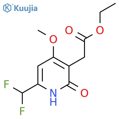 Ethyl 6-(difluoromethyl)-2-hydroxy-4-methoxypyridine-3-acetate structure