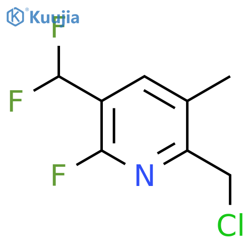 2-(Chloromethyl)-5-(difluoromethyl)-6-fluoro-3-methylpyridine structure