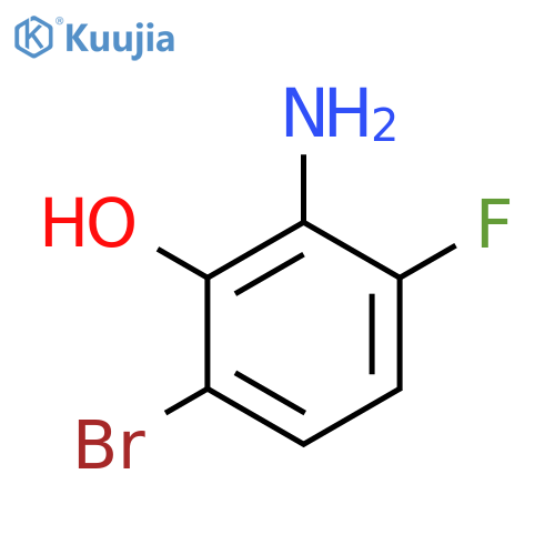 2-Amino-6-bromo-3-fluorophenol structure