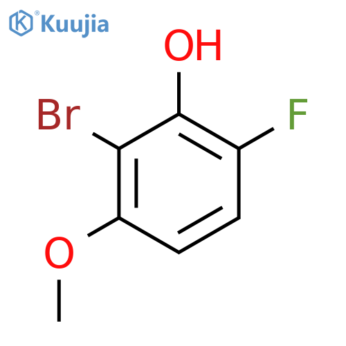 2-Bromo-6-fluoro-3-methoxyphenol structure
