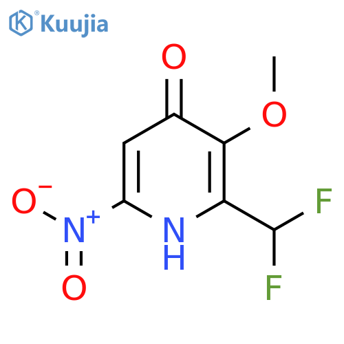 2-(Difluoromethyl)-4-hydroxy-3-methoxy-6-nitropyridine structure