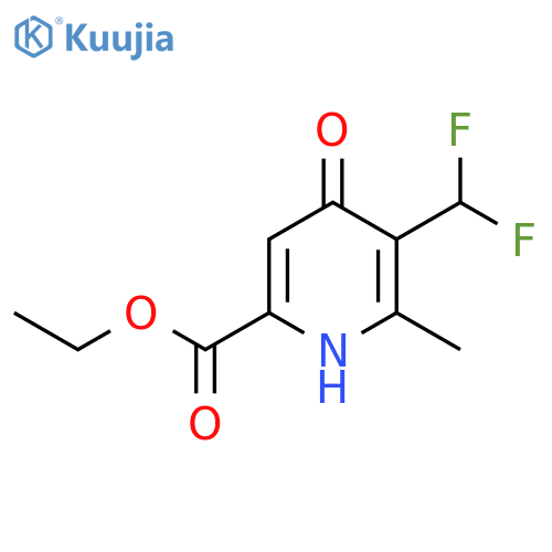 Ethyl 3-(difluoromethyl)-4-hydroxy-2-methylpyridine-6-carboxylate structure