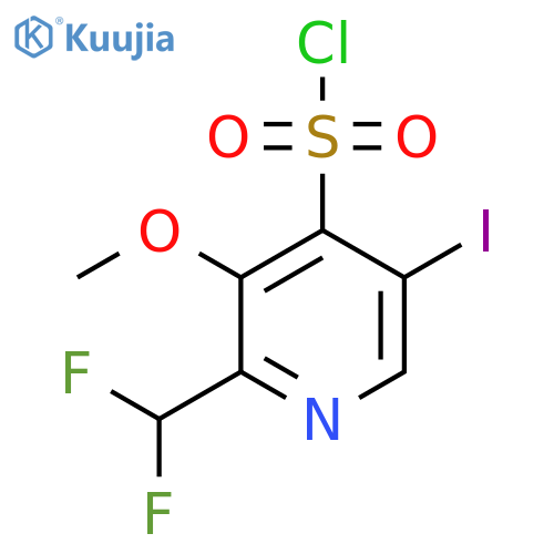 2-(Difluoromethyl)-5-iodo-3-methoxypyridine-4-sulfonyl chloride structure