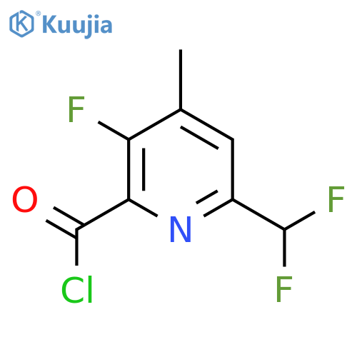 6-(Difluoromethyl)-3-fluoro-4-methylpyridine-2-carbonyl chloride structure