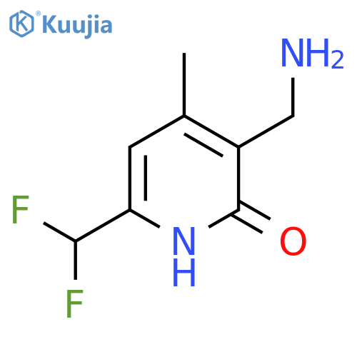 3-(Aminomethyl)-6-(difluoromethyl)-2-hydroxy-4-methylpyridine structure