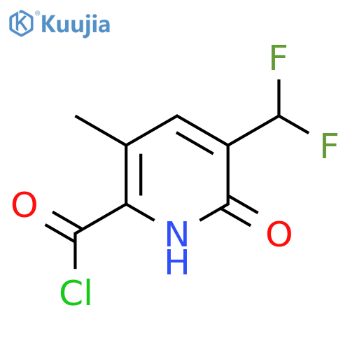 3-(Difluoromethyl)-2-hydroxy-5-methylpyridine-6-carbonyl chloride structure