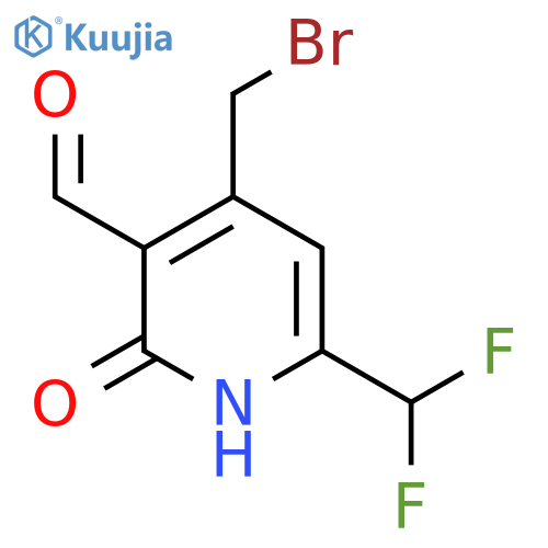 4-(Bromomethyl)-6-(difluoromethyl)-2-hydroxypyridine-3-carboxaldehyde structure