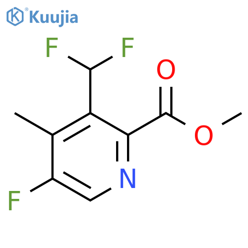Methyl 3-(difluoromethyl)-5-fluoro-4-methylpyridine-2-carboxylate structure