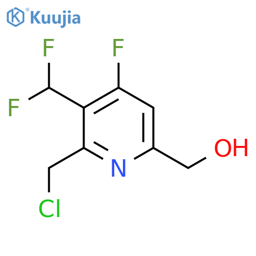 2-(Chloromethyl)-3-(difluoromethyl)-4-fluoropyridine-6-methanol structure