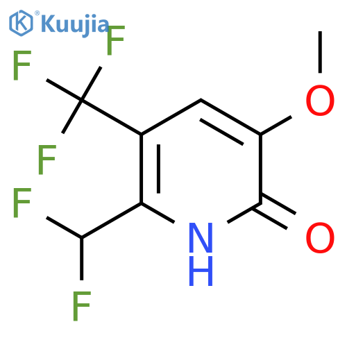 2-(Difluoromethyl)-6-hydroxy-5-methoxy-3-(trifluoromethyl)pyridine structure