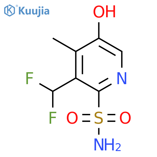 3-(Difluoromethyl)-5-hydroxy-4-methylpyridine-2-sulfonamide structure