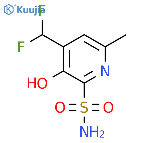 4-(Difluoromethyl)-3-hydroxy-6-methylpyridine-2-sulfonamide structure