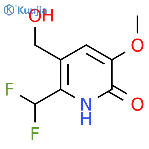 2-(Difluoromethyl)-6-hydroxy-5-methoxypyridine-3-methanol structure