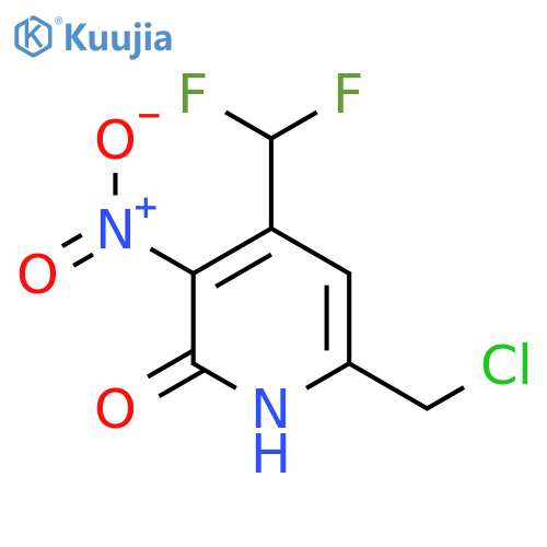 6-(Chloromethyl)-4-(difluoromethyl)-2-hydroxy-3-nitropyridine structure