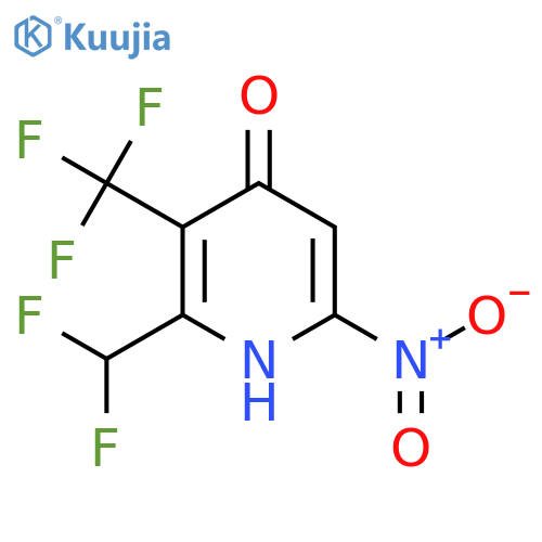 2-(Difluoromethyl)-4-hydroxy-6-nitro-3-(trifluoromethyl)pyridine structure