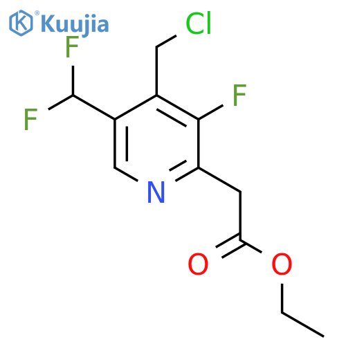 Ethyl 4-(chloromethyl)-5-(difluoromethyl)-3-fluoropyridine-2-acetate structure