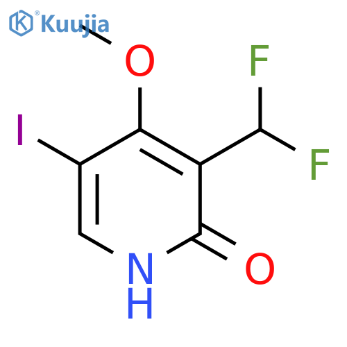 3-(Difluoromethyl)-2-hydroxy-5-iodo-4-methoxypyridine structure