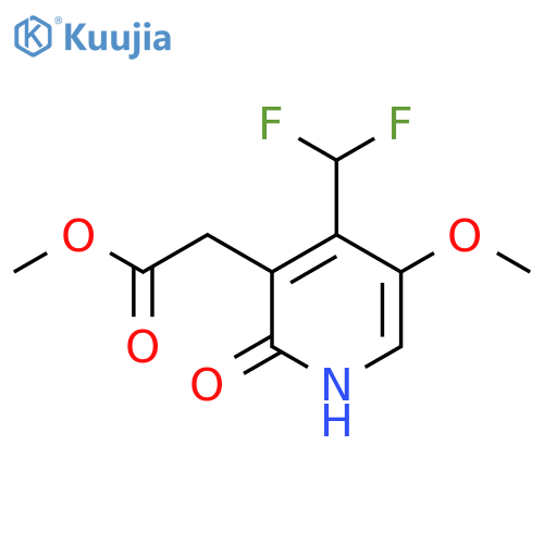 Methyl 4-(difluoromethyl)-2-hydroxy-5-methoxypyridine-3-acetate structure