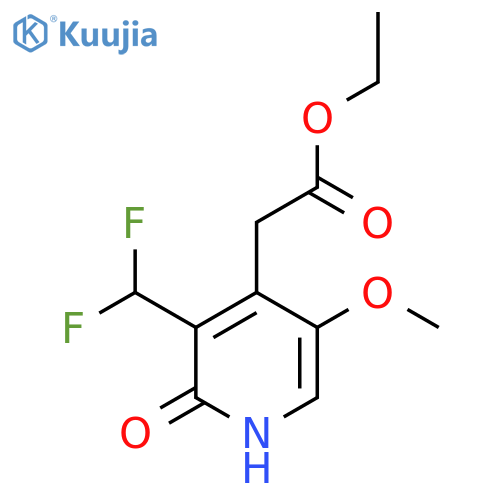 Ethyl 3-(difluoromethyl)-2-hydroxy-5-methoxypyridine-4-acetate structure
