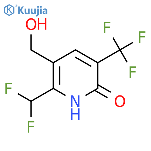 2-(Difluoromethyl)-6-hydroxy-5-(trifluoromethyl)pyridine-3-methanol structure