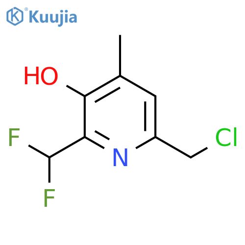 6-(Chloromethyl)-2-(difluoromethyl)-3-hydroxy-4-methylpyridine structure