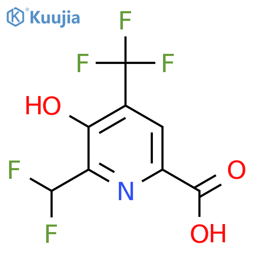 2-(Difluoromethyl)-3-hydroxy-4-(trifluoromethyl)pyridine-6-carboxylic acid structure