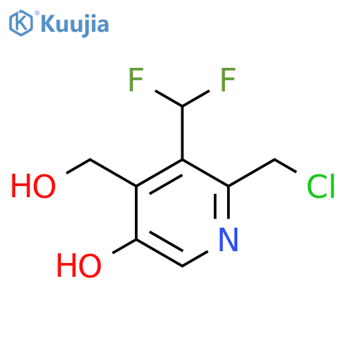 2-(Chloromethyl)-3-(difluoromethyl)-5-hydroxypyridine-4-methanol structure