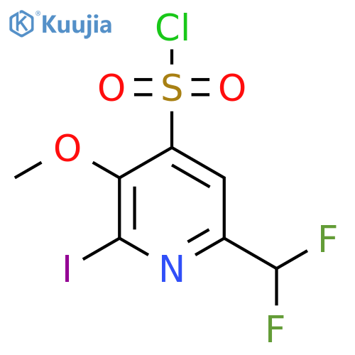 6-(Difluoromethyl)-2-iodo-3-methoxypyridine-4-sulfonyl chloride structure