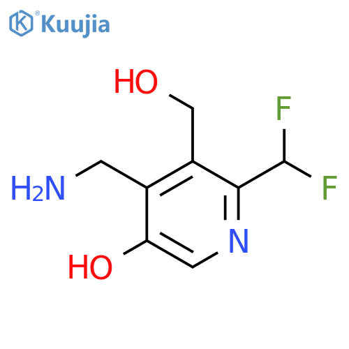 4-(Aminomethyl)-2-(difluoromethyl)-5-hydroxypyridine-3-methanol structure