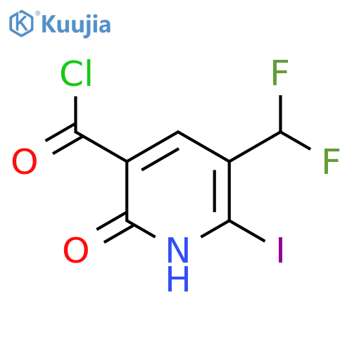 3-(Difluoromethyl)-6-hydroxy-2-iodopyridine-5-carbonyl chloride structure