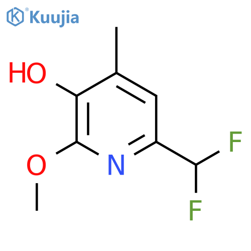 6-(Difluoromethyl)-3-hydroxy-2-methoxy-4-methylpyridine structure