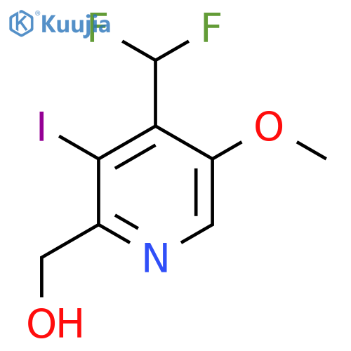 4-(Difluoromethyl)-3-iodo-5-methoxypyridine-2-methanol structure