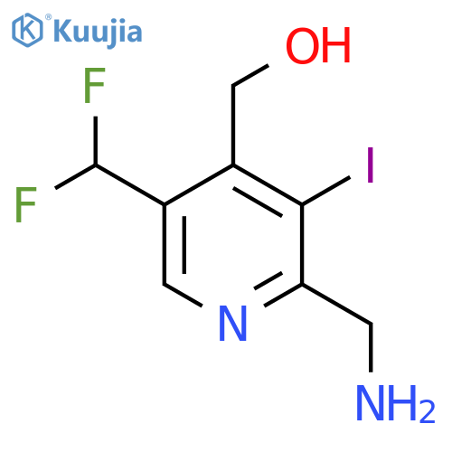 2-(Aminomethyl)-5-(difluoromethyl)-3-iodopyridine-4-methanol structure