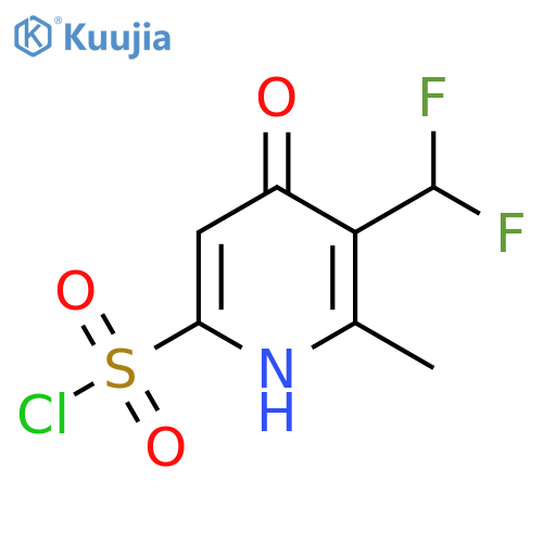 3-(Difluoromethyl)-4-hydroxy-2-methylpyridine-6-sulfonyl chloride structure