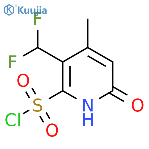 3-(Difluoromethyl)-6-hydroxy-4-methylpyridine-2-sulfonyl chloride structure